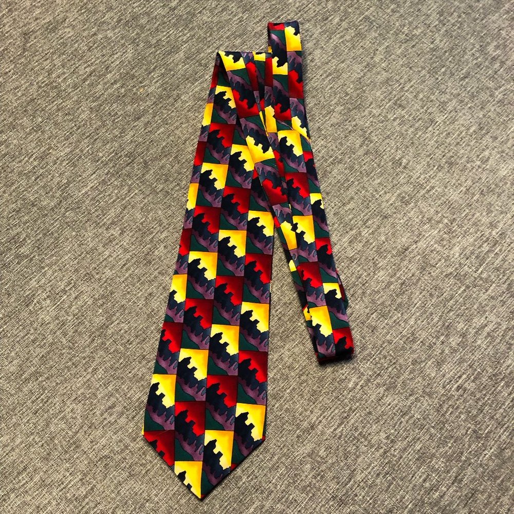 JERRY GARCIA Men’s Silk Tie - “Dawn at the Ritz Carlton” - Collection 8 - NWOT - Picture 2 of 6
